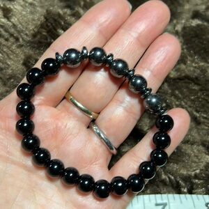 3/$25 Black Agate Protection Bracelet